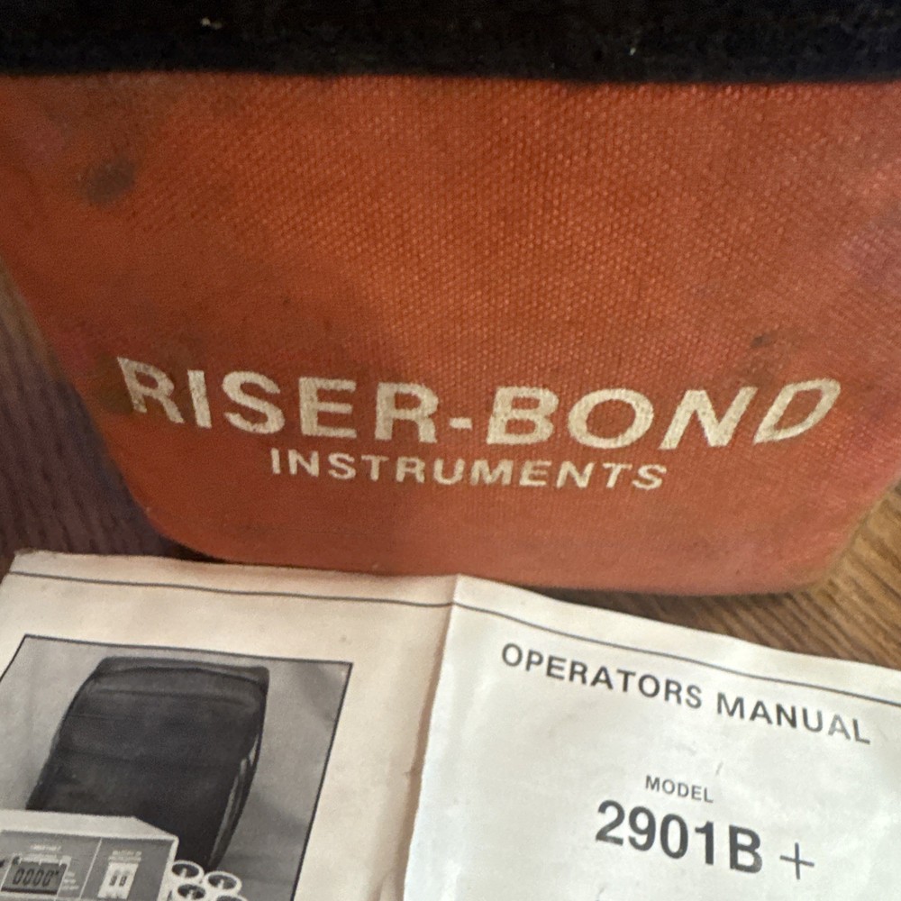 RISER BOND 2901B+DIGITAL Time Domain Reflectometer w/Manual *UNTESTED* bin10