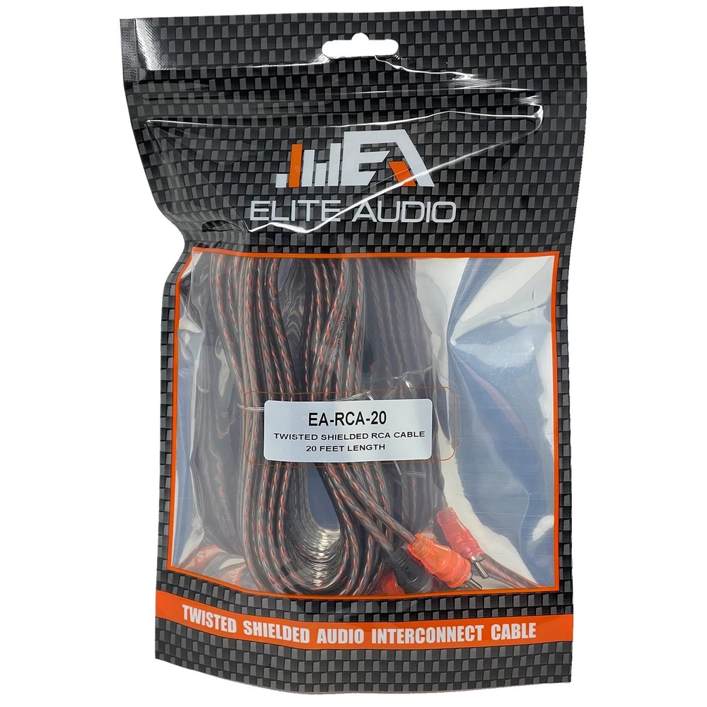 Elite Audio 20' 2 Channel RCA Cable
