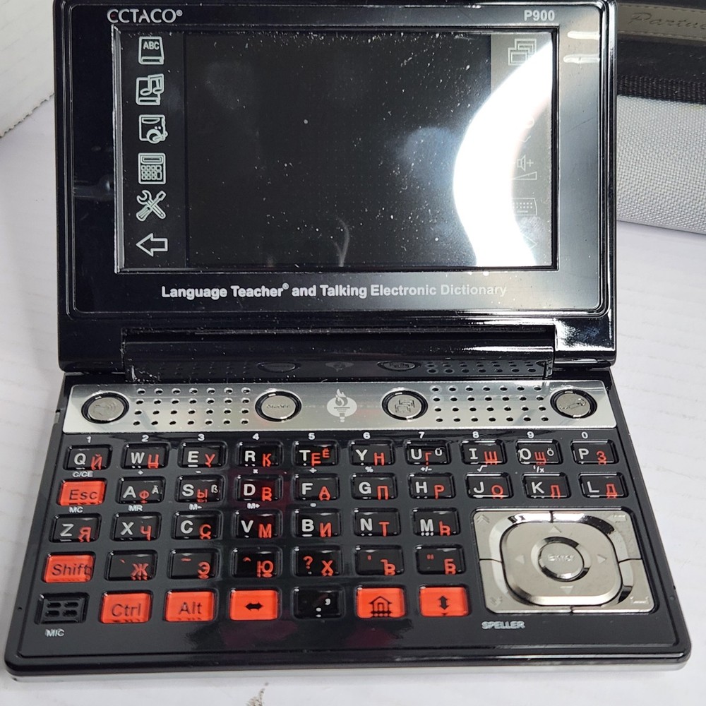 Ectaco Partner P900 Language Teacher Talking Electronic Dictionary Untested