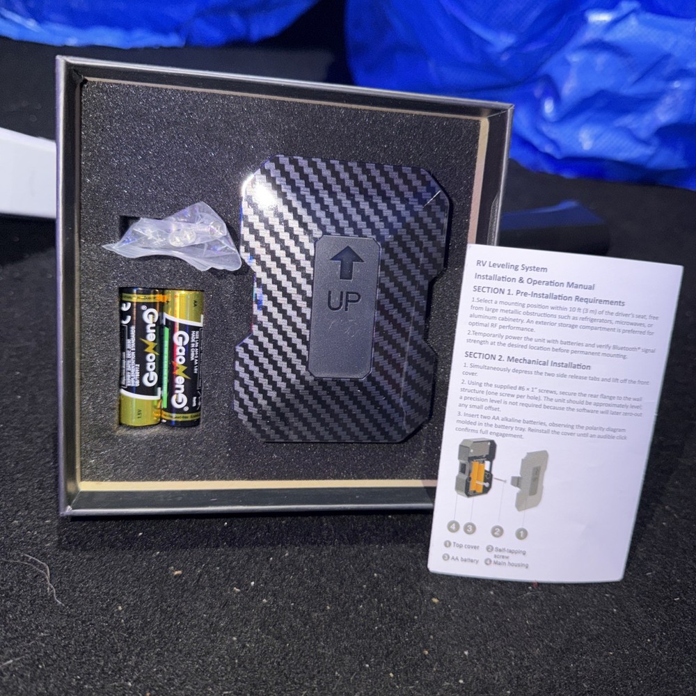 Wireless RV Leveling System - User-Friendly Phone App With Real-Time Precise Lev