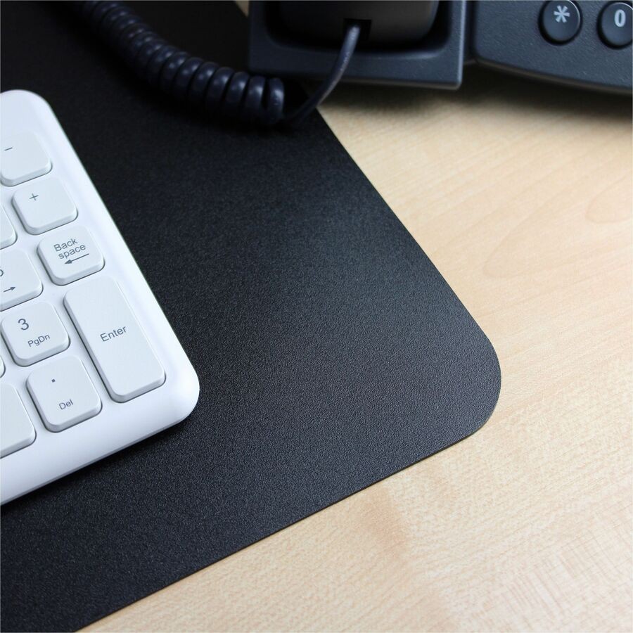 Lorell Bio-based Black Desk Pad - 30" Width X 20" Depth - Black (llr-39654)