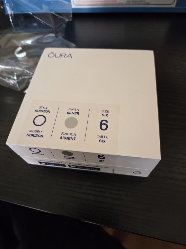Oura Gen3 Horizon Silver Size 6 Smart Ring