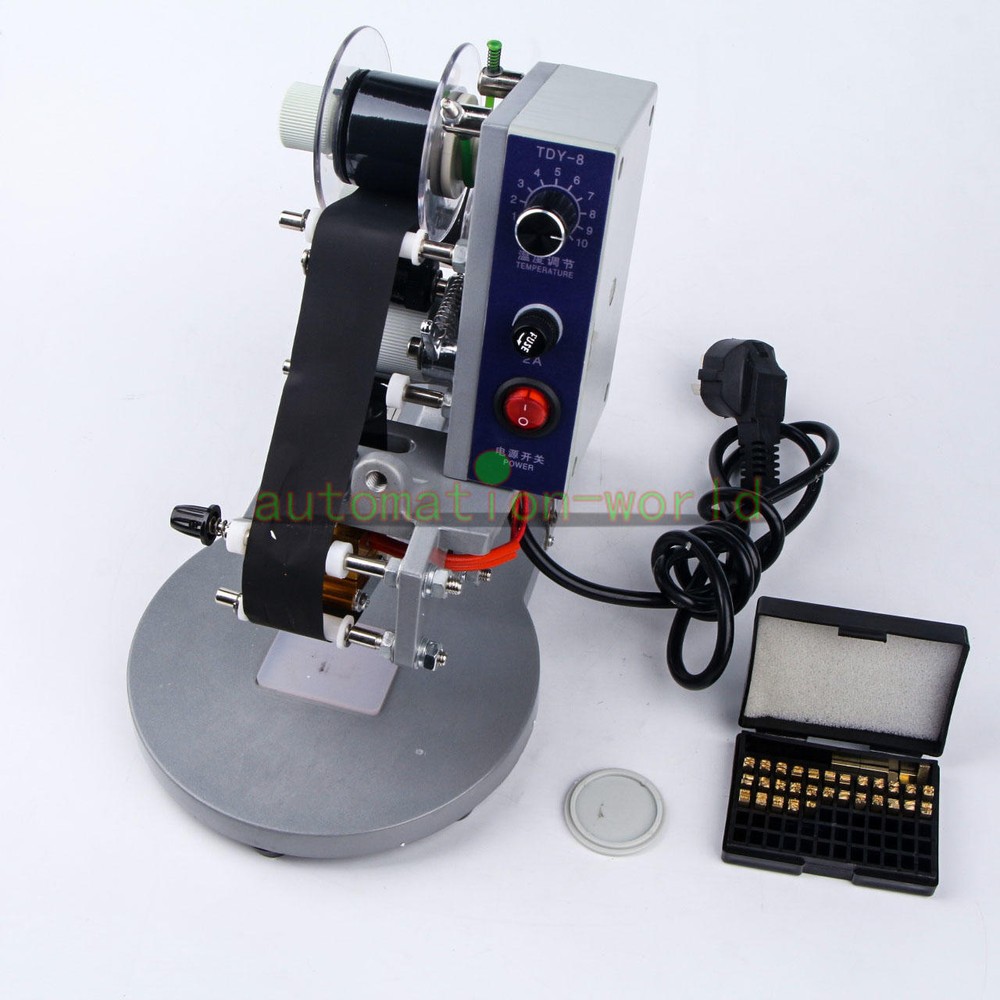 1PCS Stamping Manual Ribbon Coding Machine Date Batch Character Code and Print