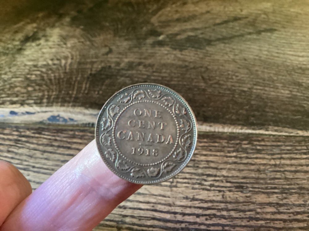 1918 Canada George V 1 Cent Coin (1074)