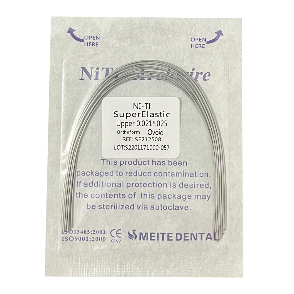 1* Dental Orthodontic Arch wire Super elastic Ni-Ti Round Rectangular Ovoid Form