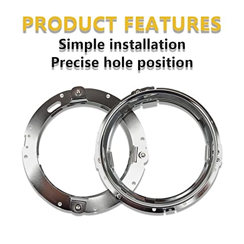 Mtorcycle Headlight Ring Bracket 7inch Led Round Trim Ring Mounting Chrome
