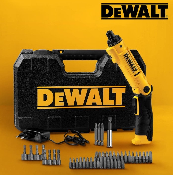 DEWALT DCF008 8V MAX Cordless Electric Screwdriver 45pc Bit Set NEW