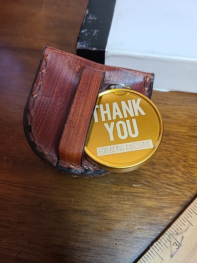 Leather Case For Compass Or Pocket Watch Small Compass Included
