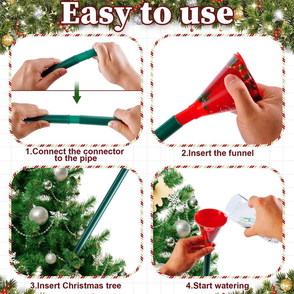 39.3 Inch Christmas Tree Watering Funnel,Christmas Tree Watering System Devic...