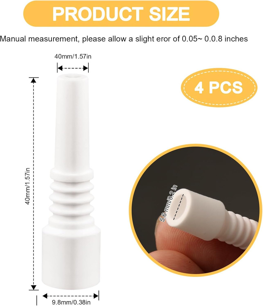 Sand Blaster Ceramic Nozzles Replacement Sandblasting Tips, 10Mm Nectar Collecto