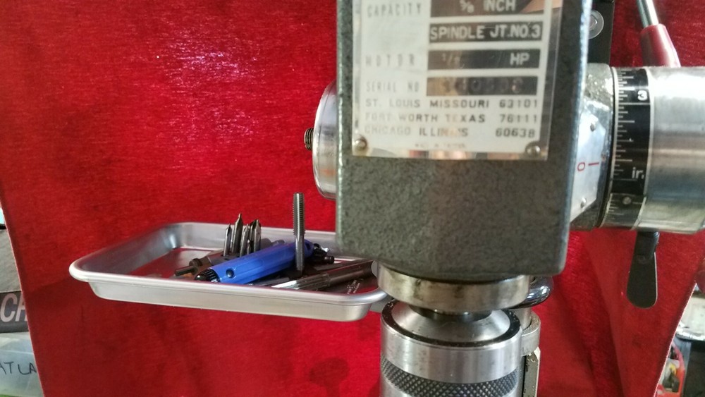 Press Tool Tray / Tool Bit Holder BRACKET for 2.250" drill press columns
