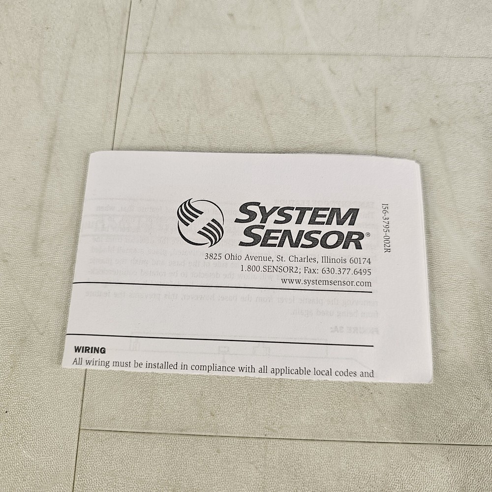 System Sensor EBF 6" Smoke Detector Base Plug-In Honeywell
