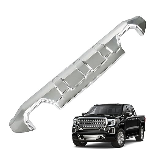 Front Bumper Lower Valance Chrome Plastic Replacement for 2016-2019 Sierra