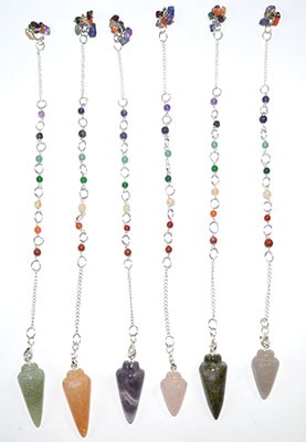 Vibrational Chakra Pendulum - Oracle Chosen Multi-Stone Dowsing Ritual Tool
