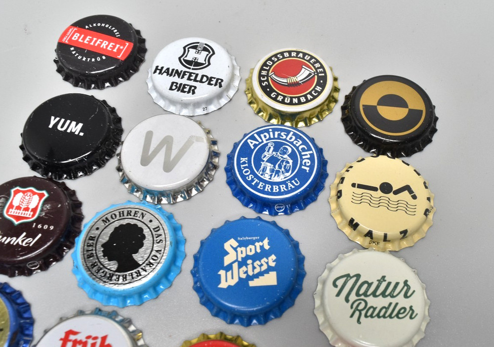Beer Crown Caps Tops Collection 16x