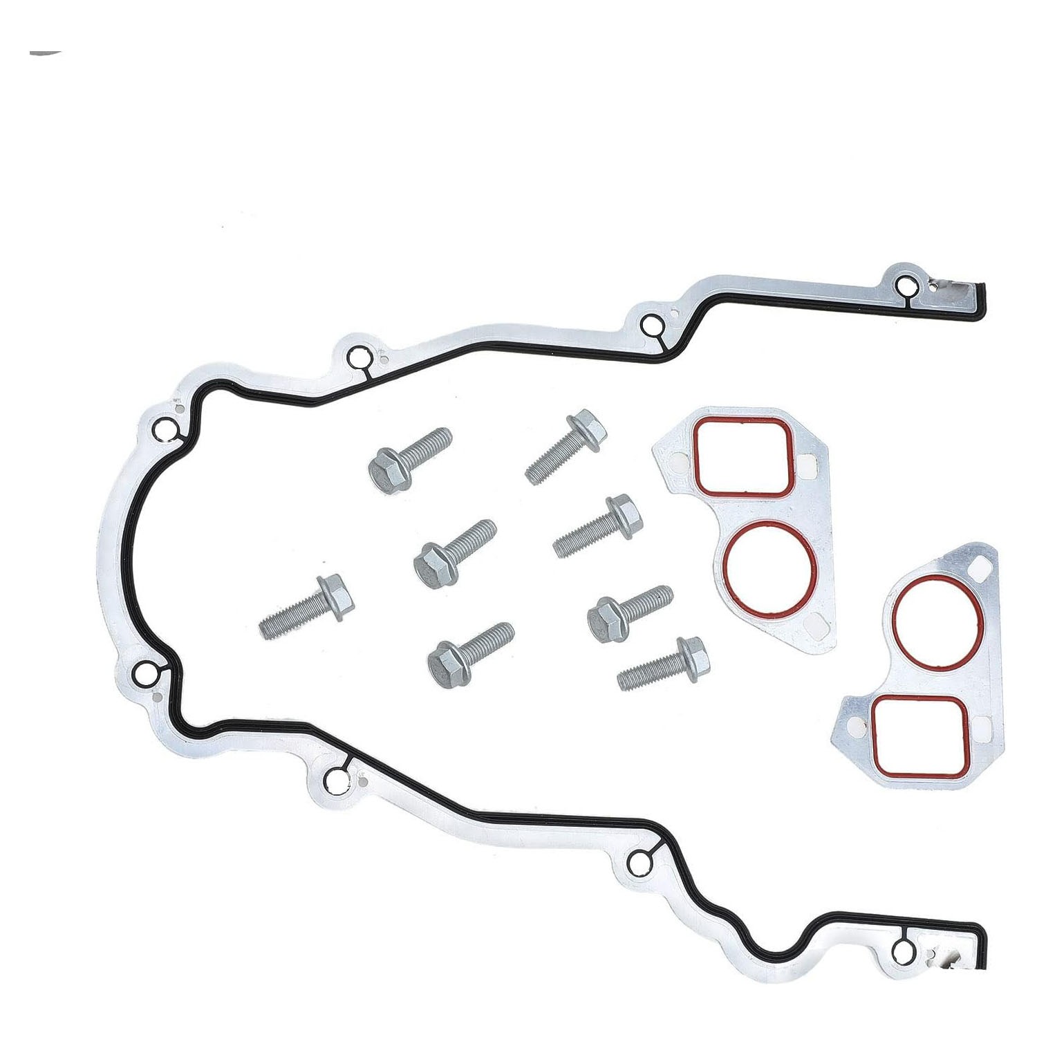 Aluminum LS Timing Cover 12561243 Set Replacement for Gen III LS1 LS6 4.8L 5.3L