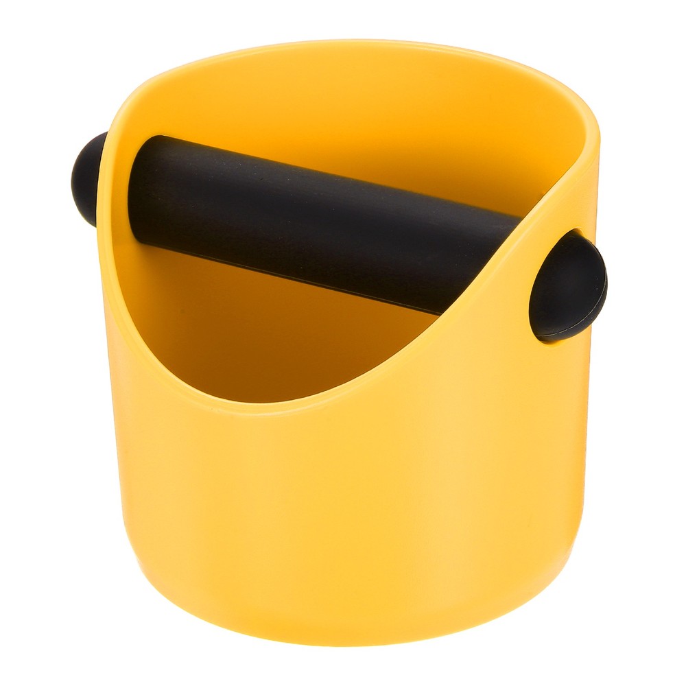4-inch Coffee Knock Box, Espresso Knock Box Coffee Grounds Container, Yellow