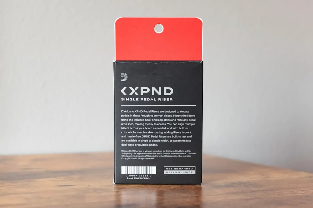D'Addario XPND Single Pedal Riser
