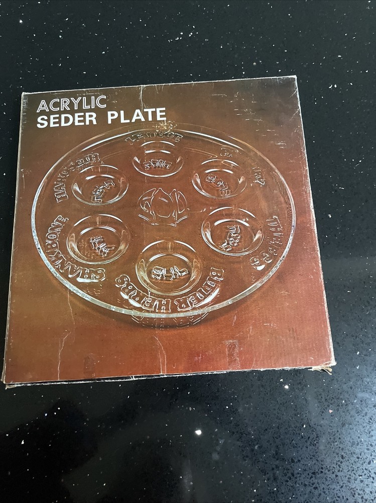 Acrylic Passover Sedar Plate