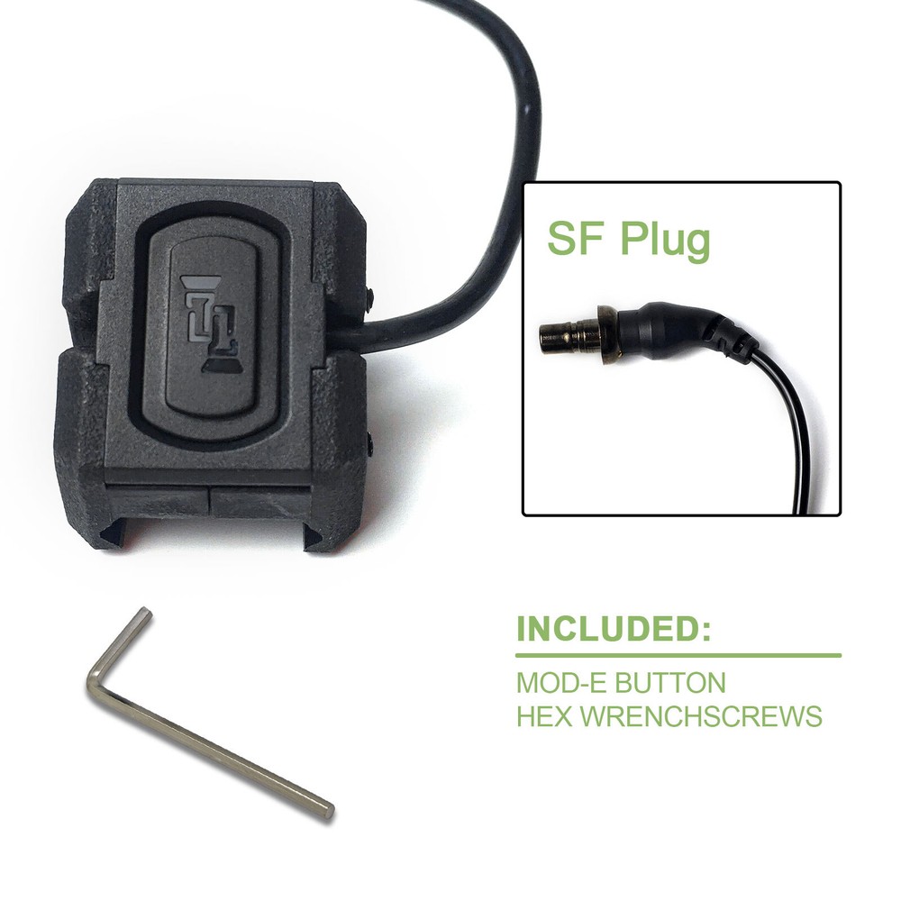 Tactical Remote Pressure Switch Mod Button Fit M300 M600 Flashlight- for SF Plug