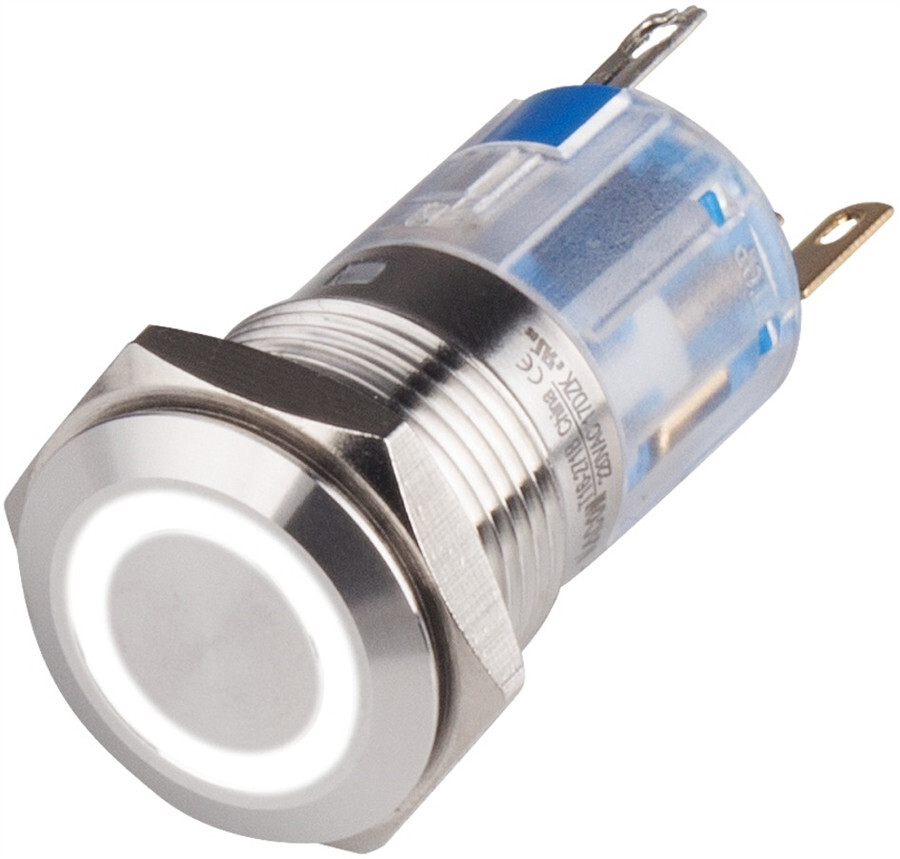 Push Button Switch KACON T-16 372 HCPW (24V) White