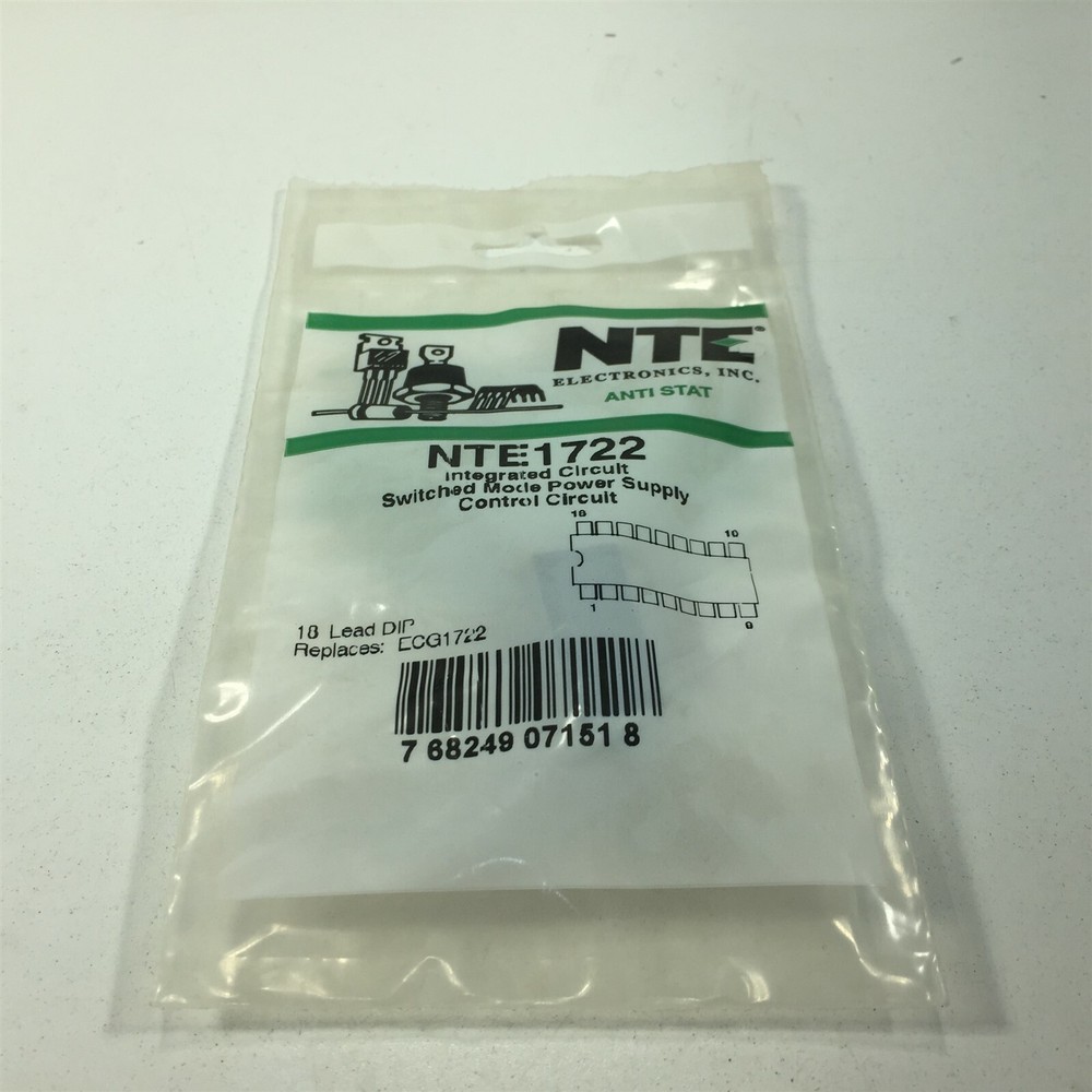 (1) NTE NTE1722 Integrated Circuit Pulse Width Modulator (PWM) Control Circuit