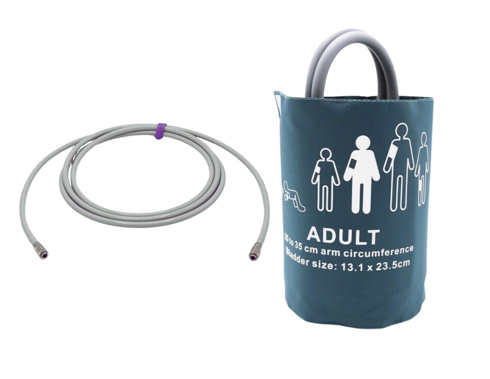 Criticare NIBP Bundle Compatible 10Ft - Air Hose + Cuff - Same Day Shipping