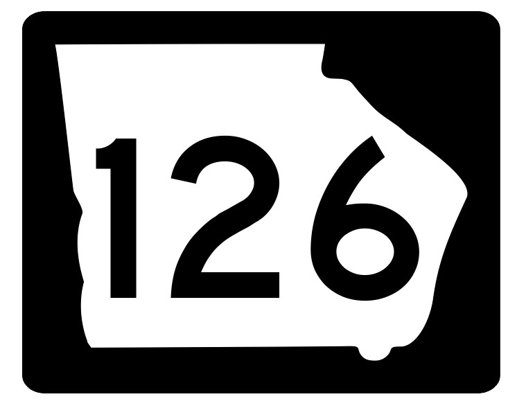 Georgia State Route 126 Sticker Decal