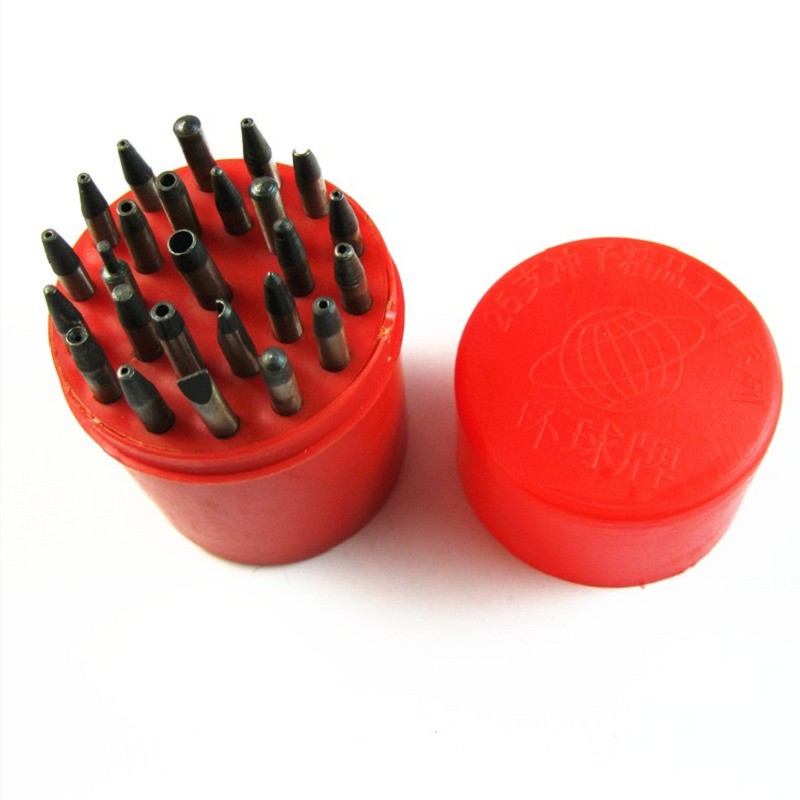 25Pack Assorted Sizes Punches Staking Punching Set For Watchmakers Repair Tool