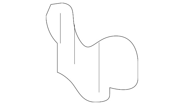 Genuine Mitsubishi Extension Bracket 5253AP21