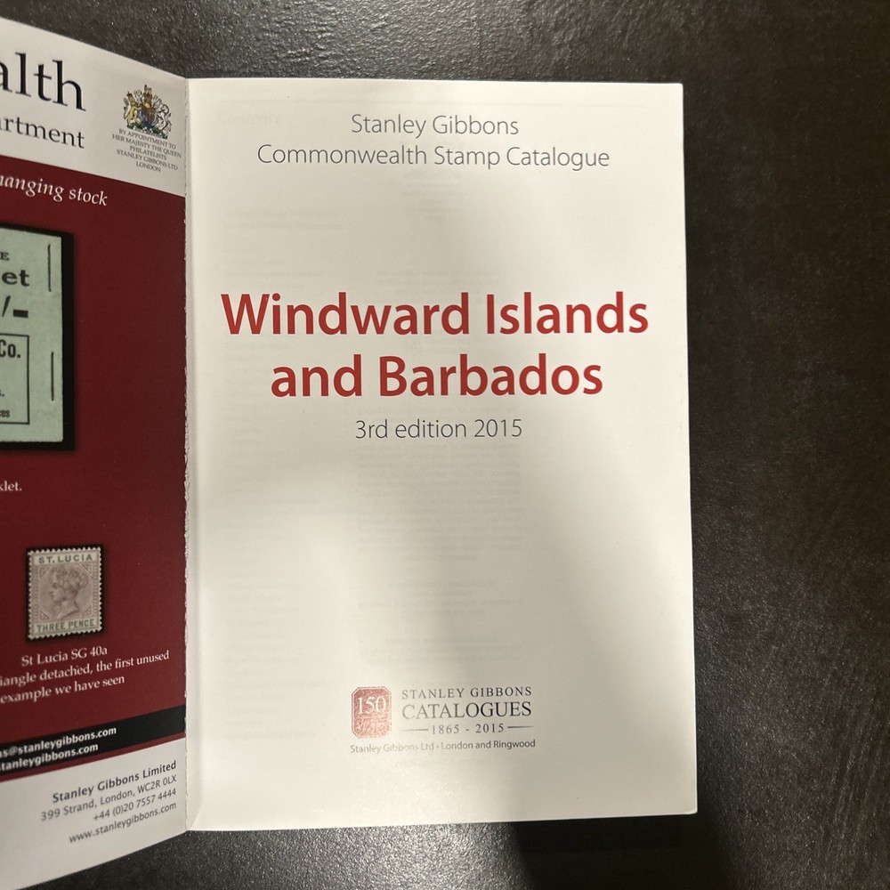 Stanley Gibbons Windward Islands and Barbados Catalogue 3rd Edition, 2015