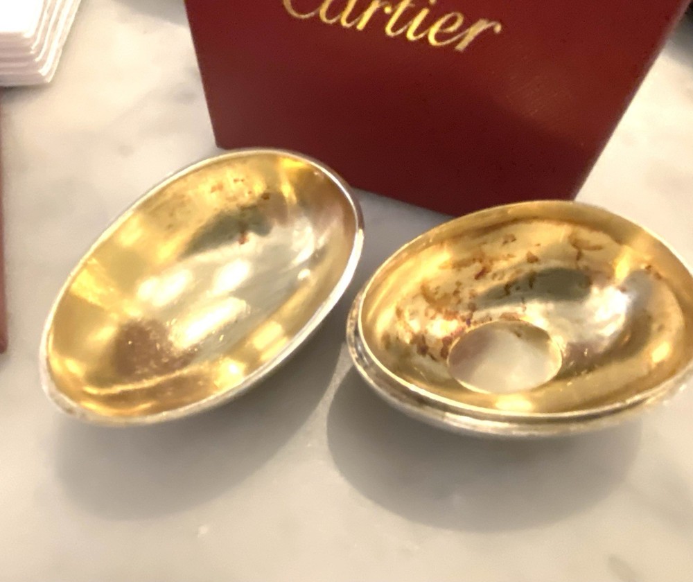 Cartier Sterling Silver Pillbox. Egg Box