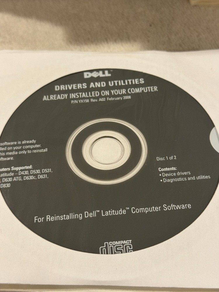 Dell Reinstalling Dell Latitude Computer Software