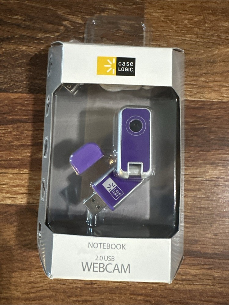 Case Logic Notebook 2.0 USB Webcam Built in Mic Software  Plug & Play Purple