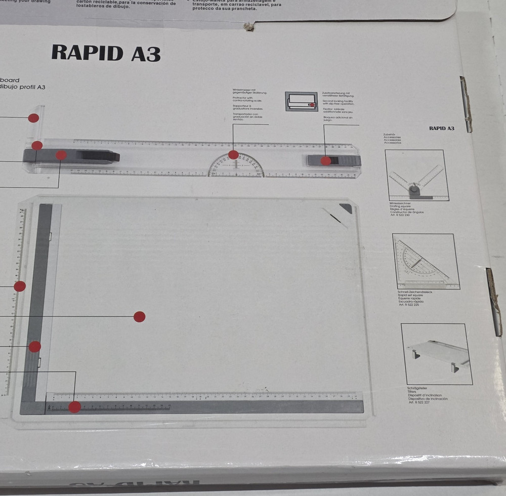 Gochange Rapid A3 Multifunctional Metric Drawing Board Drafting Table Boxed Good