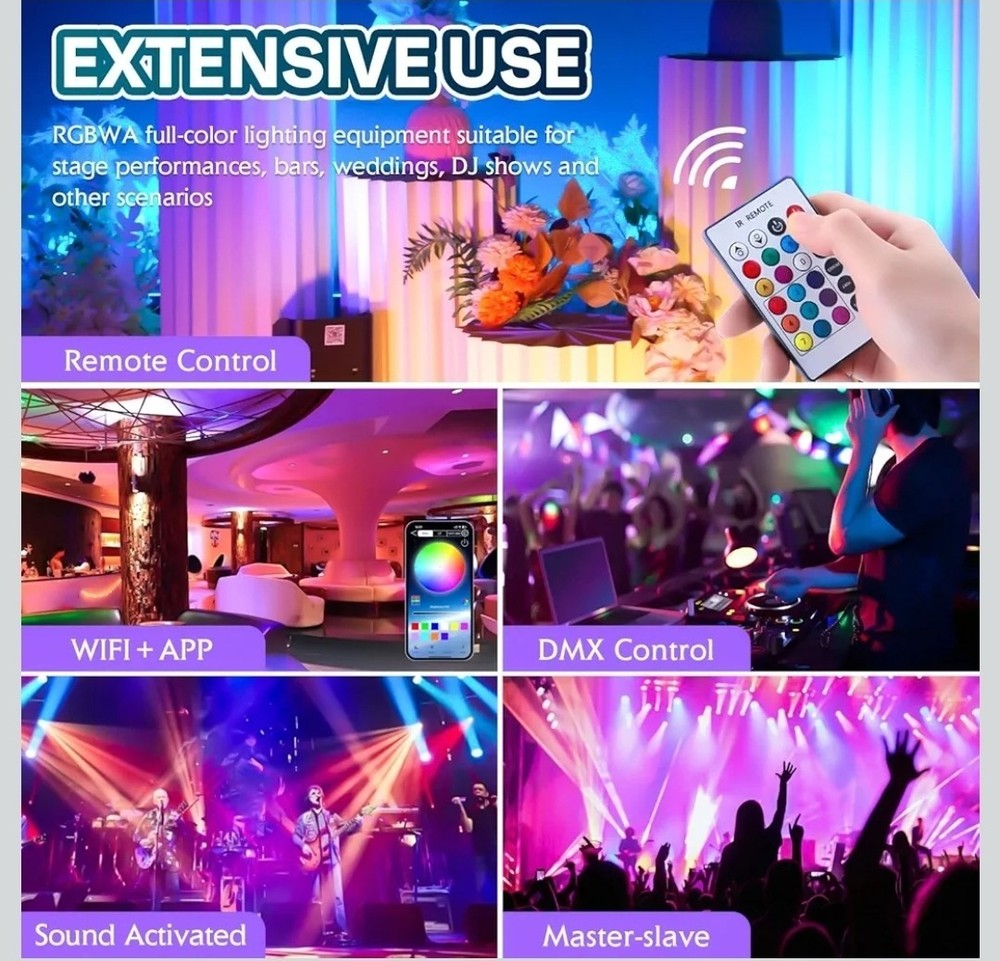 Battery Powered Uplights Rechargeable Stage Lights