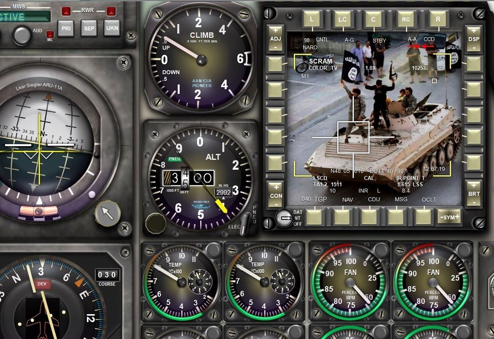 A10 WARTHOG COCKPIT instrument panel CDkit