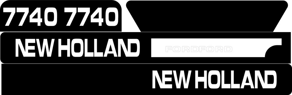 7740 New Holland Tractor Decal Set