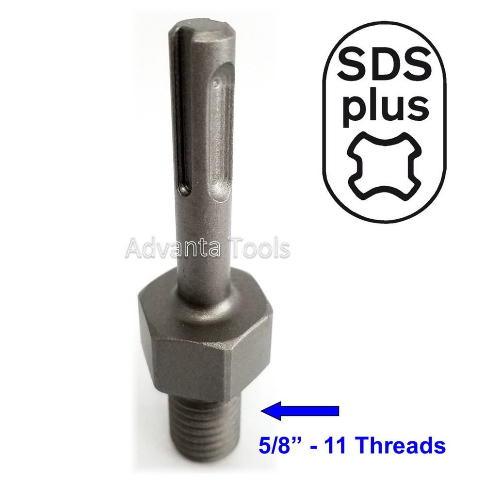 Combo: 6” Dry Diamond Core Drill Bit for Hard Concrete with SDS Plus Adapter