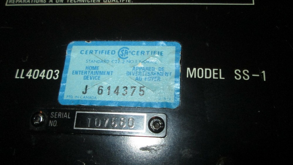 ADC STEREO FREQUENCY EQUALIZER Model: SS-1