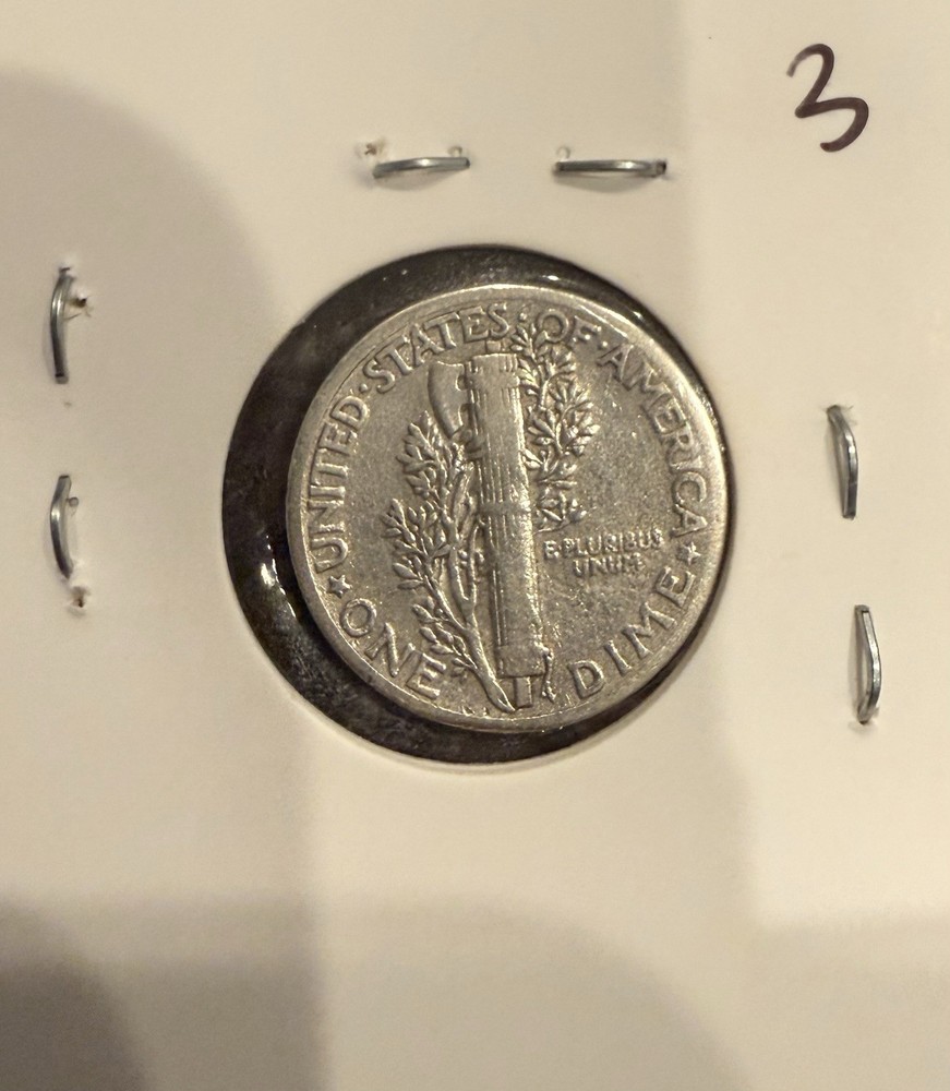 1943 Mercury Dime 10C 90% Silver