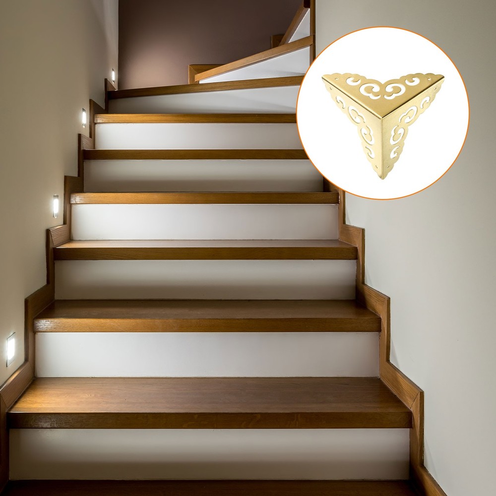 2 Pcs 65mm Decorative Box Corner Cover, Corner Protector, Gold