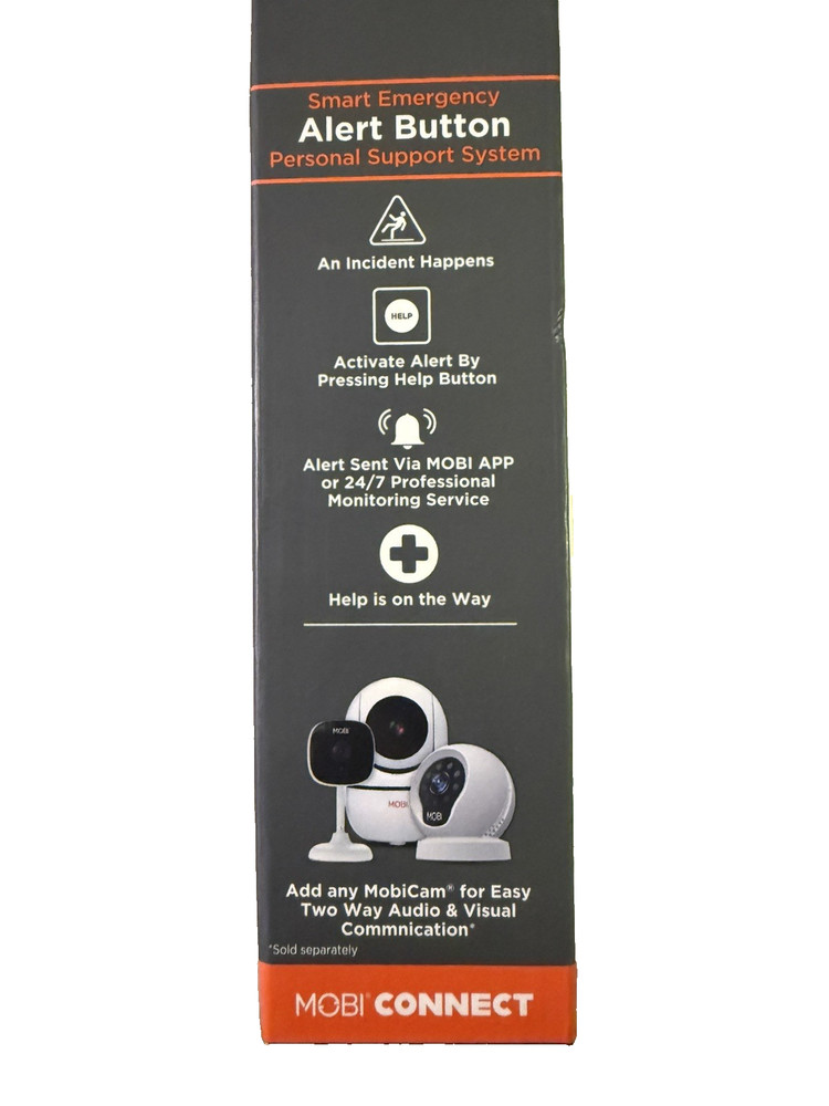 NEW MOBI Smart Emergency Alert Button Personal Support System Help Assistance Wt
