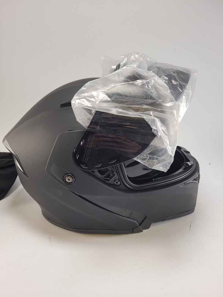 SEVS-90 DOT Motorcycle Helmet w/ Bluetooth Wireless Headset – Matte Black