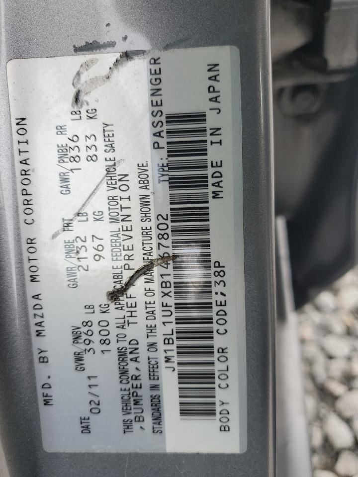 Console Front Floor Fixed Armrest Fits 10-13 MAZDA 3 4720832