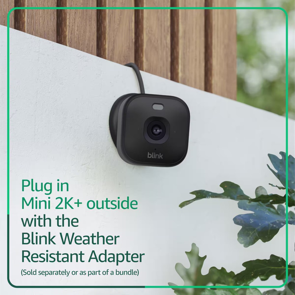 Blink - Mini 2K+ Compact plug-in security camera, 2K video resolution, color ...