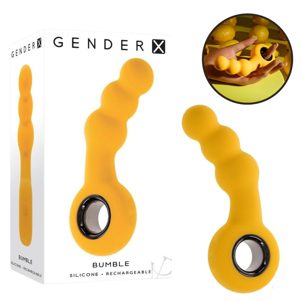 Rechargeable Vibrating Beaded Silicone Butt Plug Anal Probe Backdoor Stimulator