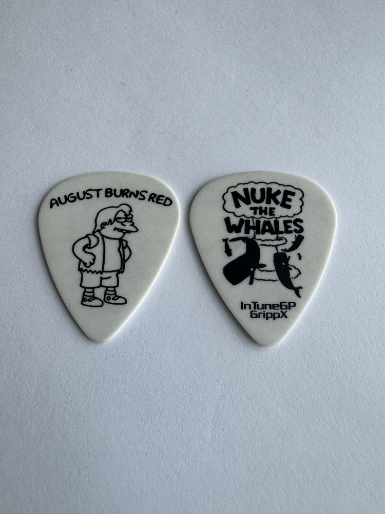 August Burns Red Brent Rambler Tour Issued Guitar Pick Plectrum Simpsons