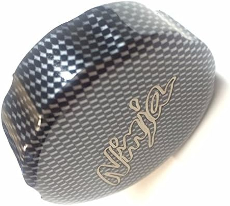 Smt-Carbon Brake Fluid Reservoir Cap Cover Ninja Engraved Compatible with Kawasa