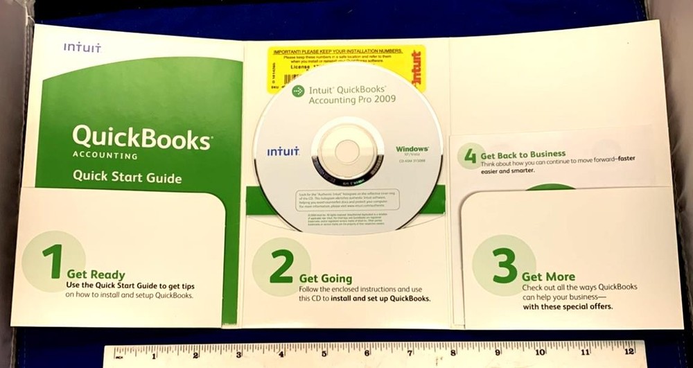 INTUIT QUICKBOOKS PRO 2009 FOR WINDOWS FULL RETAIL US VERSION